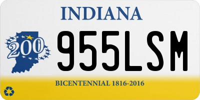IN license plate 955LSM