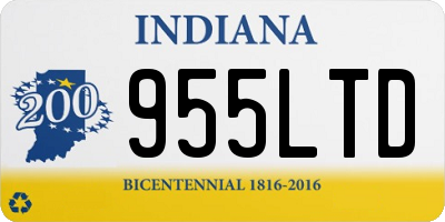 IN license plate 955LTD