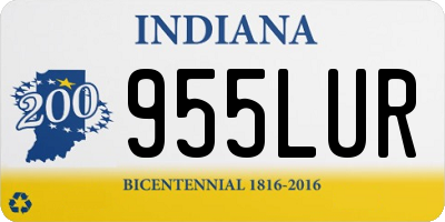 IN license plate 955LUR