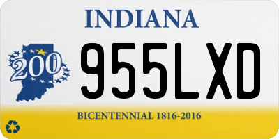 IN license plate 955LXD