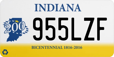 IN license plate 955LZF