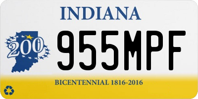 IN license plate 955MPF