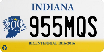 IN license plate 955MQS