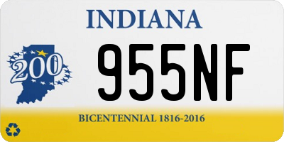 IN license plate 955NF