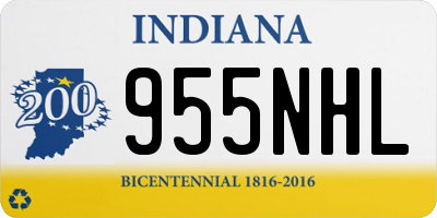 IN license plate 955NHL