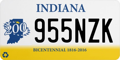 IN license plate 955NZK
