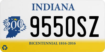 IN license plate 955OSZ