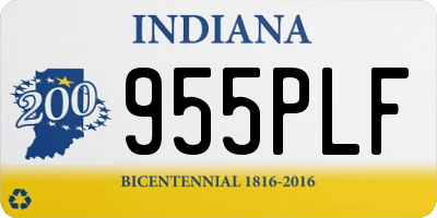 IN license plate 955PLF