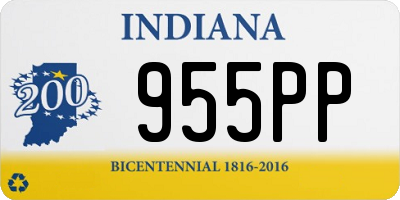 IN license plate 955PP