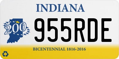 IN license plate 955RDE