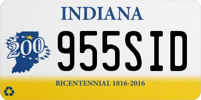 IN license plate 955SID