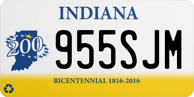IN license plate 955SJM