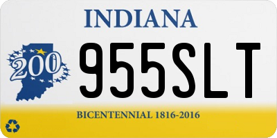 IN license plate 955SLT