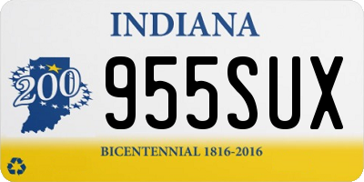 IN license plate 955SUX