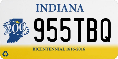 IN license plate 955TBQ