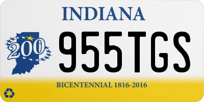 IN license plate 955TGS