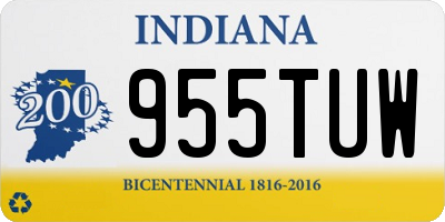 IN license plate 955TUW