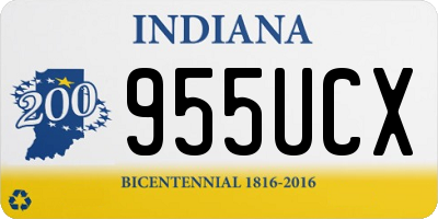 IN license plate 955UCX