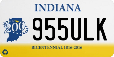 IN license plate 955ULK