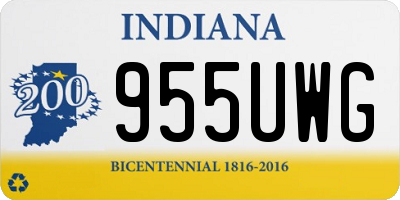 IN license plate 955UWG