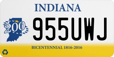 IN license plate 955UWJ