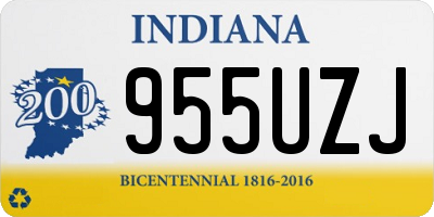 IN license plate 955UZJ