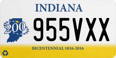IN license plate 955VXX