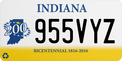 IN license plate 955VYZ
