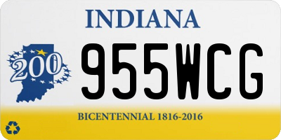 IN license plate 955WCG
