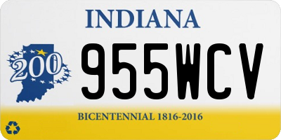 IN license plate 955WCV