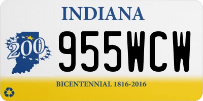 IN license plate 955WCW