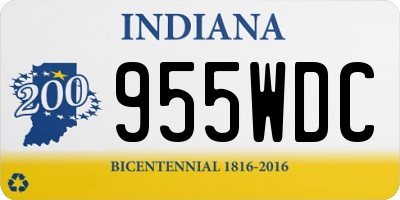 IN license plate 955WDC