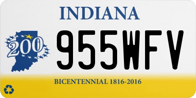 IN license plate 955WFV