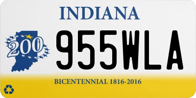 IN license plate 955WLA