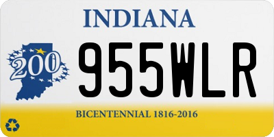 IN license plate 955WLR