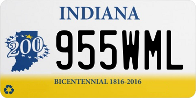 IN license plate 955WML