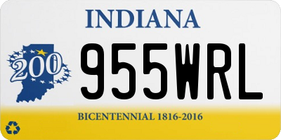 IN license plate 955WRL