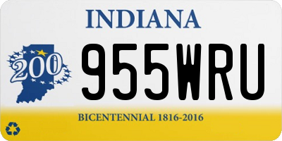 IN license plate 955WRU