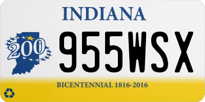 IN license plate 955WSX