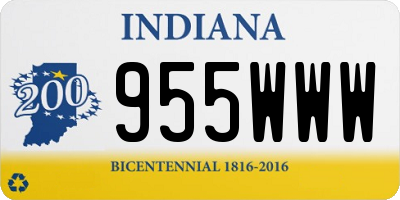 IN license plate 955WWW