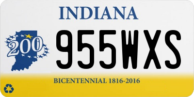 IN license plate 955WXS