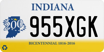 IN license plate 955XGK
