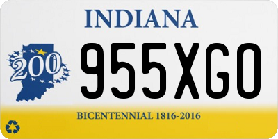 IN license plate 955XGO