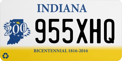 IN license plate 955XHQ