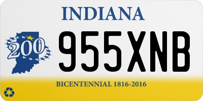 IN license plate 955XNB