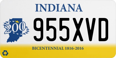 IN license plate 955XVD