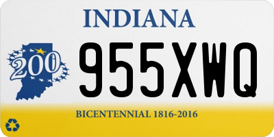 IN license plate 955XWQ