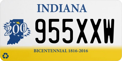 IN license plate 955XXW