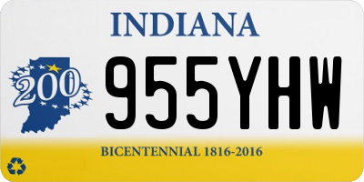 IN license plate 955YHW