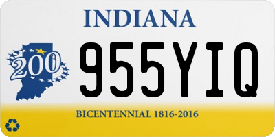 IN license plate 955YIQ